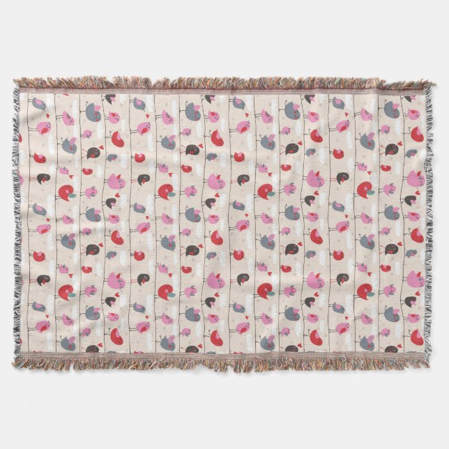 Manta Pássaros no amor (Frente)