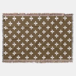 Manta Pecan Neutral Fleur de Lys