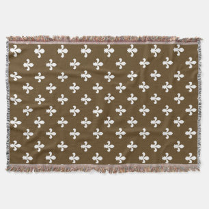 Manta Pecan Neutral Fleur de Lys