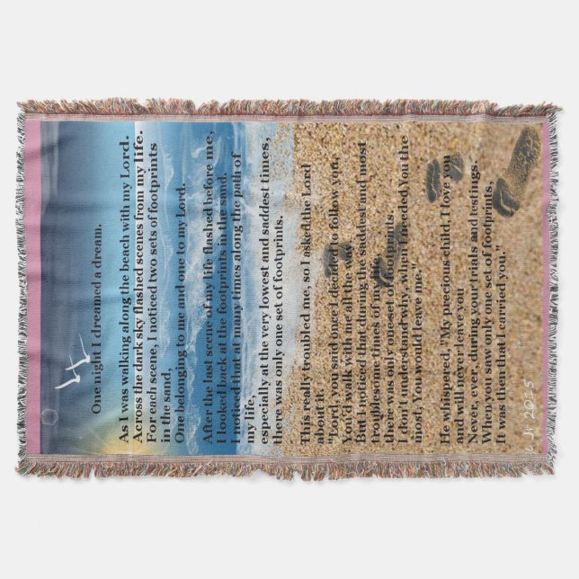 Manta Pegadas na areia (Frente)