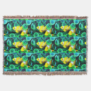 Manta Peixe tropical amarelo