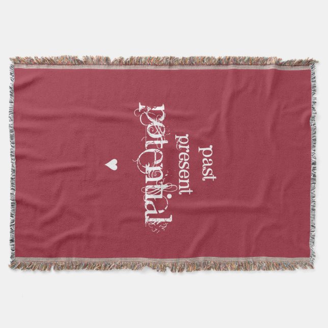 Manta "Perto, presente, cobertura tecida do lance do (Frente)