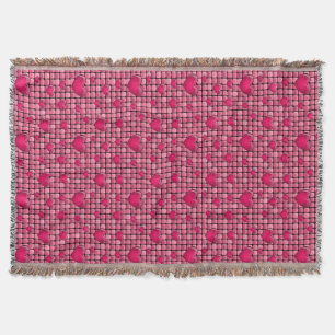 Manta Pilha cor-de-rosa com corações
