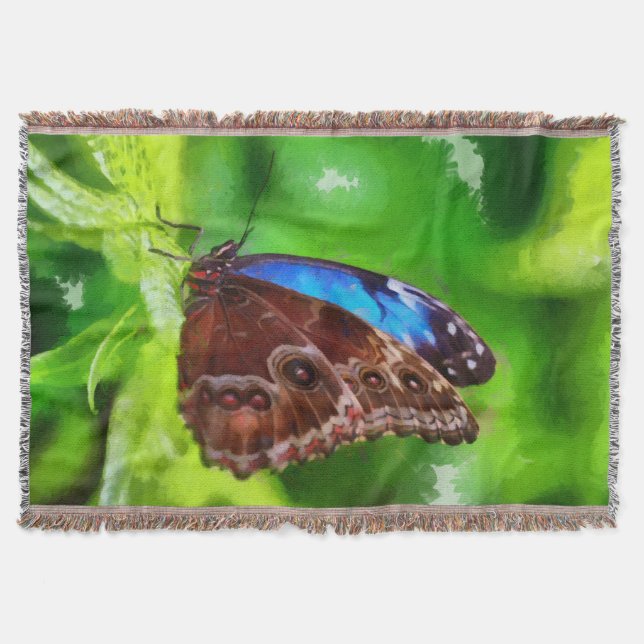 Manta Pintura da borboleta (Frente)