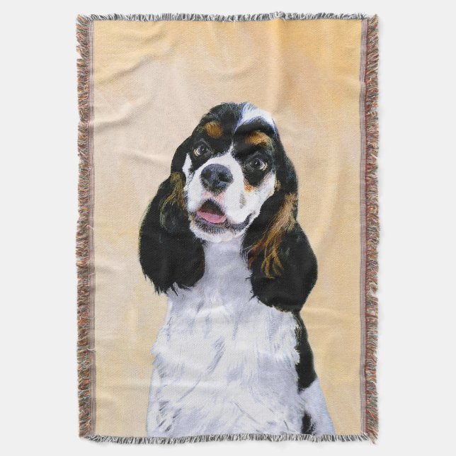 Manta Pintura De Cocker Spaniel (Participante) - Arte De (Frente Vertical)