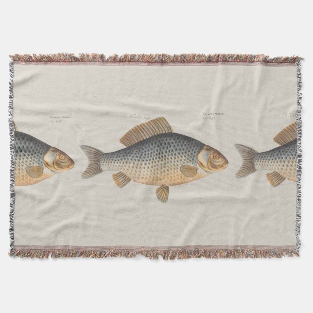 Manta pintura de pesca de peixe carpa desenho de água do (Frente)