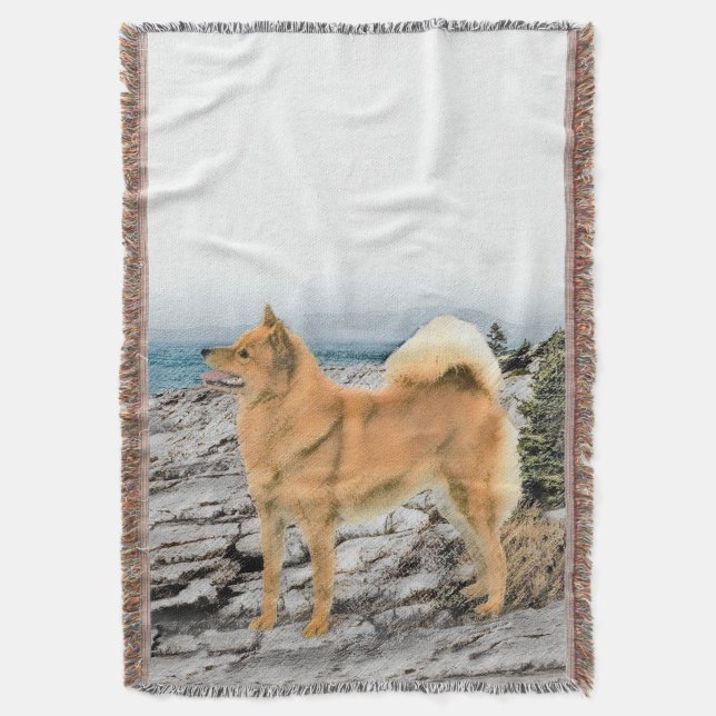 Manta Pintura em Seashore - Arte Canina (Frente Vertical)