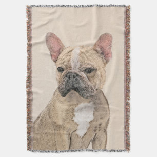 Manta Pintura para o Bulldog Francês (Sable) - Fita Ori