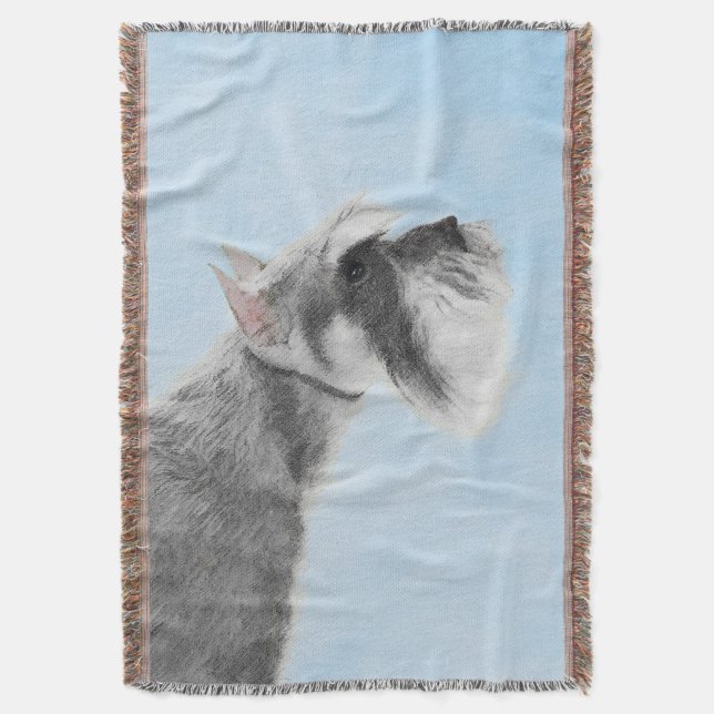 Manta Pintura Schnauzer (Giant, Standard) - Arte Canina (Frente Vertical)