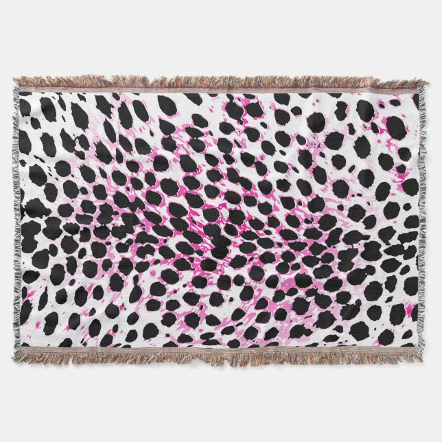 Manta PixDezines DIY color/cheetah impressão (Frente)