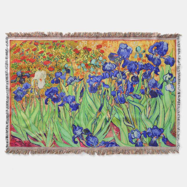 Manta PixDezines van gogh irises/ruas. Remy (Frente)