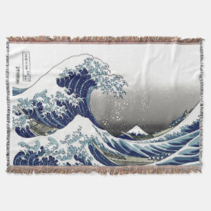 Manta PixDezines Vintage, Excelente Wave, Hokusai 葛 