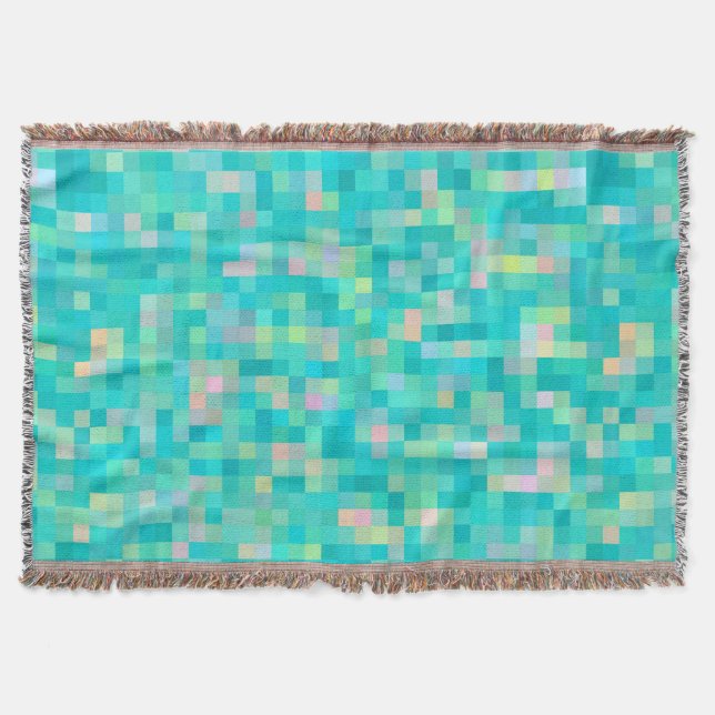 Manta Pixel Art Multicolor Patterno (Frente)