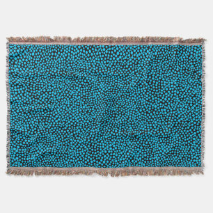 Manta Pontos aleatórios - Azul-céu em preto