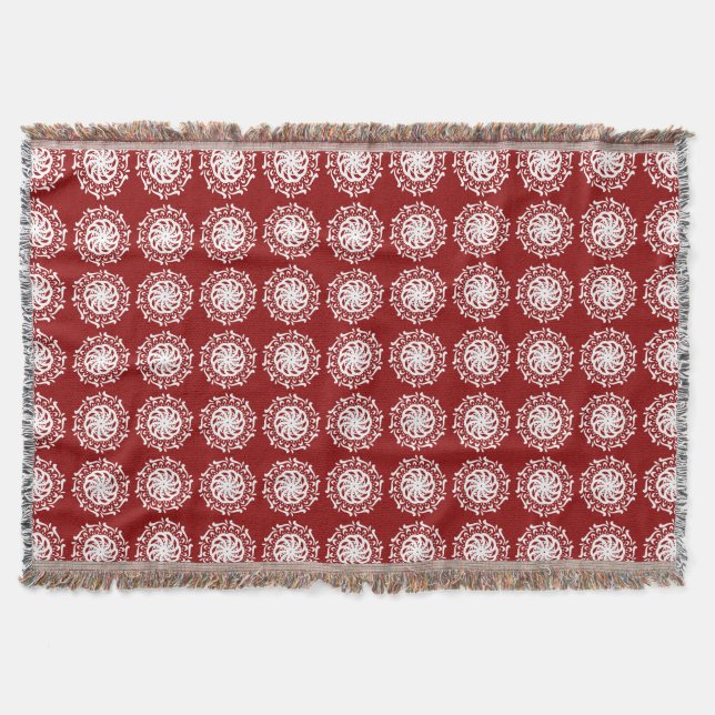 Manta Raspberry Mandala (Frente)