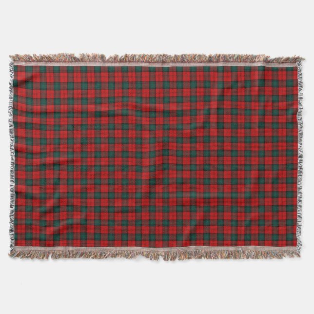 Manta Red e Green Stewart de Atholl Clan Tartan (Frente)