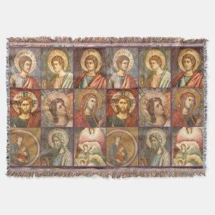 Manta Retratos católicos das belas artes de Jesus e de