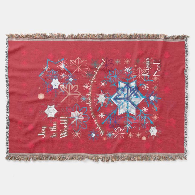 Manta Saudações Snowflake I (Frente)