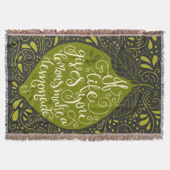 Manta Se a vida o dá os limões fazem uma limonada (Frente)