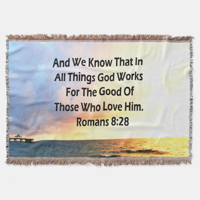 MANTA SERENE ROMANS 8:28 SCRIPTURE VERSE (Frente)