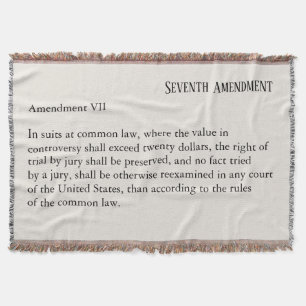 Manta Sétima Emenda Constituição Lei de Direitos