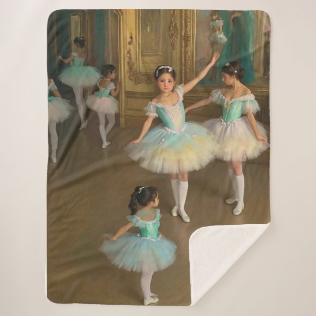 Manta Sherpa Bailarinas esperando el momento de ac (Frente)