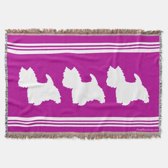 Manta Silhueta Westie (Frente)