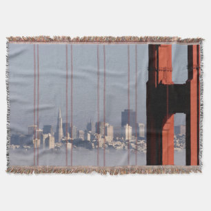 Manta Skyline de San Francisco da ponte do Golden Gate