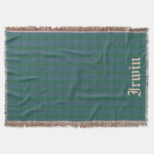 Manta Tartan escocês de Irwin do clã com nome 2