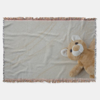 Manta Teddy Bear Marble Throw Blaket