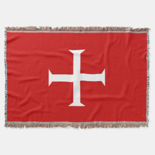 Manta templar tricota vermelho malta teutonic hospitall