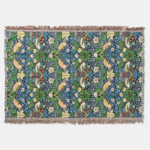 Manta Teste padrão da tapeçaria do pássaro e da flor de