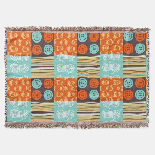 Manta Teste padrão do pop art - sewing (Frente)