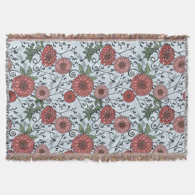 Manta Teste padrão floral 3 (Frente)
