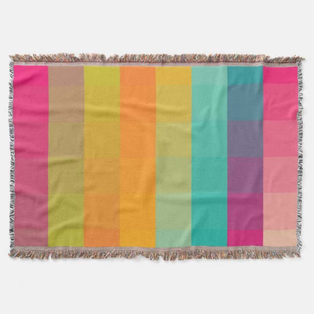 Manta Teste padrão geométrico abstrato (Frente)