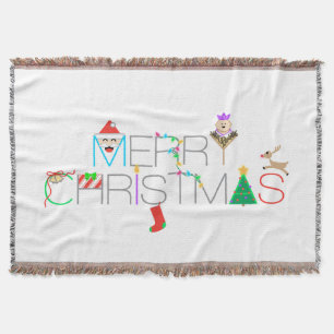 Manta Tipografia Feliz de Natal