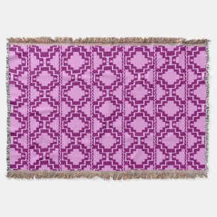 Manta Tribal asteca de Ikat - roxo e violeta Amethyst
