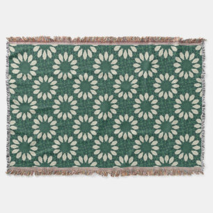 Manta Tropical Sacramento Green e Silver Leaf Mandala.
