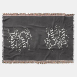 Manta Tudo é calma, toda é Natal brilhante do quadro