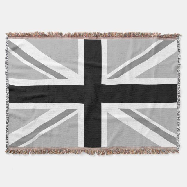 Manta Union Jack/Monochrome da bandeira (Frente)