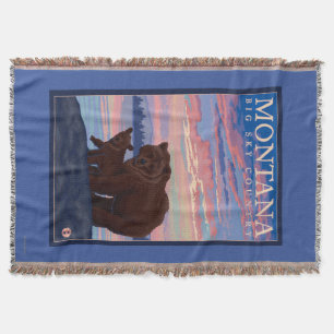 Manta Urso de MontanaMomma e viagens vintage de Cub