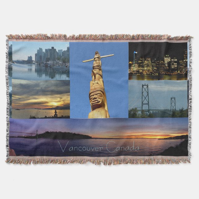 Manta Vancouver Blanket Vancouver Landmark Souvenir Gift (Frente)