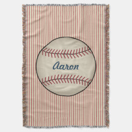 Manta Vintage Personalizado Jogador de Beisebol Esporte