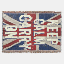 Manta Vintage Reino Unido Sinalizador "Cotações Inspirac