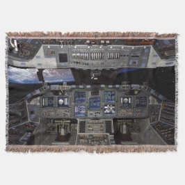 Manta Vista da janela da cabine do ônibus espacial da NA