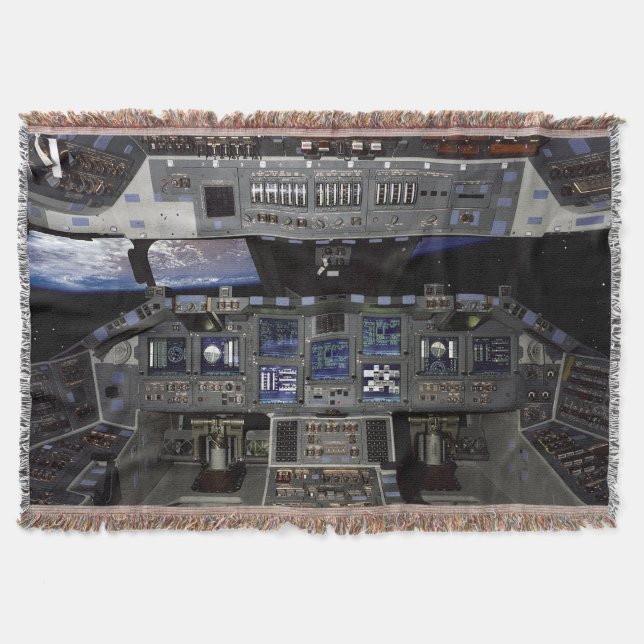 Manta Vista da janela da cabine do ônibus espacial da NA (Frente)