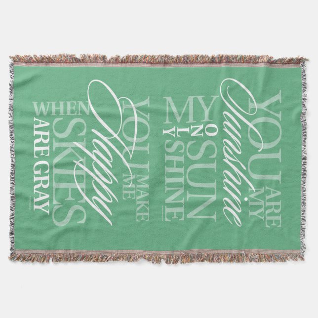 Manta Você É Meu Sol (Frente)