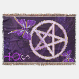 Manta Wiccan Ametyst Jeweled Butterfly Art