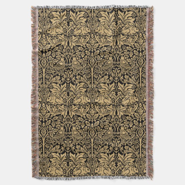 Manta William Morris Brer Rabbit Vintage Patterno (Frente Vertical)