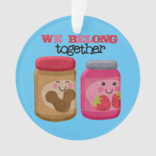 Manteiga de amendoim & enfeites de natal da geléia